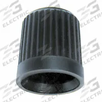 TRU-FLATE Valve Cap: Tire Valve Caps, Grip Seal, Round, Black, 1 1/4 in Overall Lg, Plastic (MPN 38-505-100). Key specifications — Compatible Valve Size: Standard Bore; Color: Black; Product Type: Tire Valve Caps; Shape: Round; Design: Grip Seal; Compatible Thread Size: 0.305-32; Material: Plastic; Brand: TRU-FLATE.