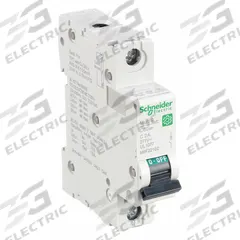 SCHNEIDER IEC Supplementary Protector: 2 A Amps, 60V DC, 14kA at 120/240V AC, Screw Clamp, C60SP, C (MPN M9F22102). Key specifications — Brand: SCHNEIDER; Terminal Connection: Screw Clamp; DC Voltage Rating: 60V DC; Max. AIR Rating: 14kA at 120/240V AC; Series: C60SP; AC Voltage Rating: 240/415V AC; Curve Type: C.