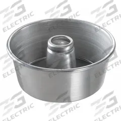 CHICAGO METALLIC Cake Pan: Aluminum, Uncoated, Solid, 9 1/2 in Overall Dia, 4 in Overall Dp, Silver (MPN 46550). Key specifications — Bead Closure: Closed Bead; Coating: Uncoated; Pan Style: Round Cake Pan; Perforation: Solid; Brand: CHICAGO METALLIC; Color: Silver; Material: Aluminum; NSF Certified: No.