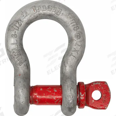 CROSBY D-Shackle: Chain Shackle, 70,000 lb Working Load Limit, 3 1/4 in Wd Between Eyes - Chain Shackles for Lifting