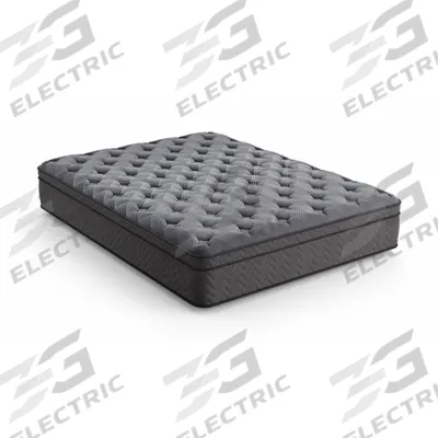 DIAMOND Bed Mattress: Full, Firm, Stretch Knit Fabric, Innerspring, 13 in Overall Ht - Mattress-in-a-Box