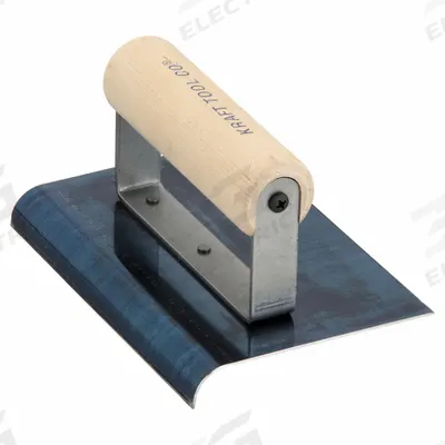 KRAFT TOOL Concrete Sidewalk Edger: Blue Steel, 6 in Blade Lg, 4 in Blade Wd - Handheld Edgers