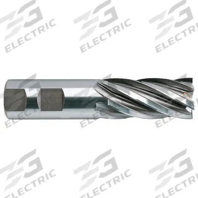 YG-1 Square End Mill: High Speed Steel, 6 Flute, 1" Mill Dia, 2" LOC, 4-1/2" OAL (MPN 07177) - General Purpose High-Speed Steel Square End Mills