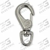LUCKY LINE PRODUCTS Utility Spring Hook: 1 Snaps, Solid Gate, Stainless Steel, 7/16 in Opening Size (MPN 4FCF8). Key specifications — Application Restrictions: Not For Lifting; Brand: LUCKY LINE PRODUCTS; Opening Type: Solid Gate.
