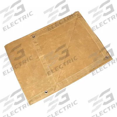 APPROVED VENDOR Tarp: 19.5 ft Lg, 9.5 ft Wd, Heavy Duty, 20 mil, Cotton Canvas, Tan - Canvas Tarps