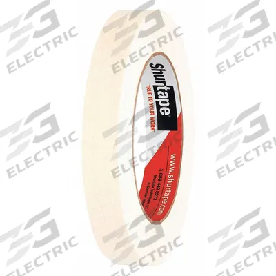 SHURTAPE Masking Tape: CP 83, Tan, 11/16 in Roll Wd, 60 1/8 yd Overall Roll Lg - General Purpose Masking Tape