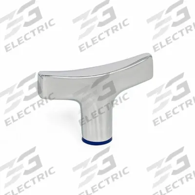 JW WINCO Hand Knob: T, Stainless Steel, M6x1 Thread, 0.3906 in Thread Lg - Hygienic T-Handle Knobs with Threaded Hole