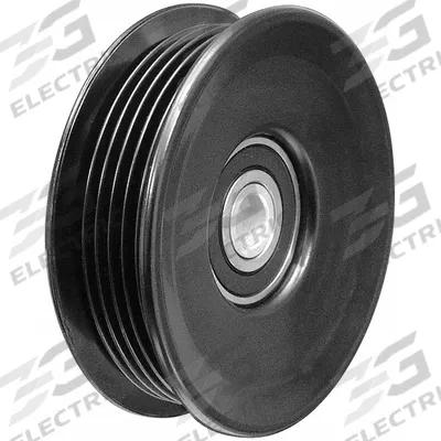DAYCO Idler Pulley: Idler Pulley, 89170, Serpentine, Ribbed, Flanged Flange, 6 Grooves - Ribbed V-Belt Idler Pulleys for Vehicles