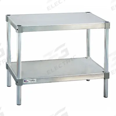NEW AGE INDUSTRIAL Fixed Height Work Table: Fixed Ht, Aluminum, 42 in x 18 in - Aluminum-Top Worktables