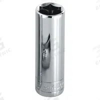 SK PROFESSIONAL TOOLS Socket: Metric, 3/8 in Drive Size, 6 mm Socket Size, 6-Point, Deep, Chrome (MPN 8406). Key specifications — attr1204417: SK PROFESSIONAL TOOLS; attr1204392: Chrome.