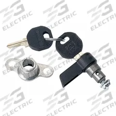 HOFFMAN Knob Latch: Latch with Key to Replace Quarter Turn Latch, Steel (MPN LLKWK). Key specifications — Finish: Zinc Plated; Brand: HOFFMAN; Accessory Type: Knob Latch; Application: Latch with Key to Replace Quarter Turn Latch; Features: Cables Are Constructed of 16 AWG Copper Wire; Material: Steel.