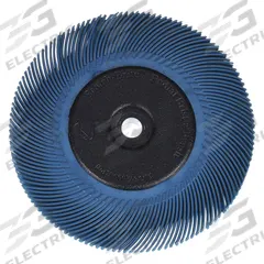 SCOTCH-BRITE Radial Bristle Brush: Type C, 6 in Dia x 7/16 in Wd, 1 in Arbor, Ceramic, 400 Grit (MPN 61500187762). Key specifications — Brand: SCOTCH-BRITE.