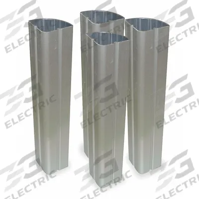 RUBBERMAID COMMERCIAL PRODUCTS Aluminum Uprights: 8 PK (MPN FG4091L50000) - Material Handling Parts