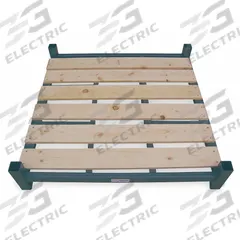 APPROVED VENDOR Stack Rack Base: 48 in x 60 in x 7 in, Wood Decking, 4,000 lb Load Capacity, Steel (MPN BB4-4860HW). Key specifications — Material: Steel; Brand: APPROVED VENDOR; Decking Style: Wood; Color: Gray; Finish: Powder Coated.