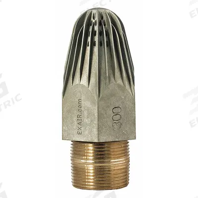 EXAIR Air Gun Nozzle: Aluminum/Zinc, 4 15/16 in Extension Lg - Exair Air Gun Nozzles