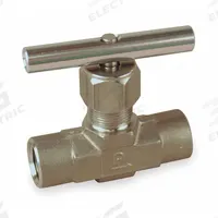 PARKER Needle Valve: Inline Valve Body, 316 Stainless Steel, Integral Bonnet, 1/2 in Pipe Size, NPT (MPN 8F-V12LK-SS). Key specifications — For Media: Oil; Standards: ISA S75.02; Brand: PARKER; Valve Series: V; Connection Gender - Side 2: Female; Connection Gender - Side 1: Female; Connection Type - Side 1: NPT; Connection Type - Side 2: NPT.