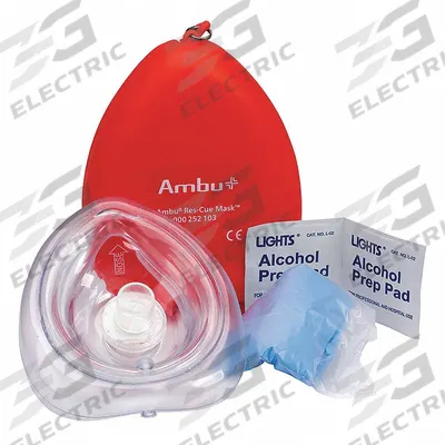 FIRST AID ONLY Mask Kit: 1 People Served, Adult - CPR Mask Kits