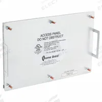 Duct Access Door: 7 in x 15 in, 16 ga, Steel, Thumbscrews, 2,300°F Max Temp Rating, 6 Mounting Stud (MPN 6EJA0). Key specifications — Brand: FLAME GARD; Material: Steel; For Duct Shape: Rectangular.