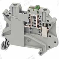 SCHNEIDER Terminal Block: DIN Rail Mounting Type, Screw-On Wire Termination, 2 Wire Terminals, 16 A (MPN NSYTRV42SC). Key specifications — Brand: SCHNEIDER; For Minimum Wire Size: 26 AWG; Wire Termination Style: Screw-On.