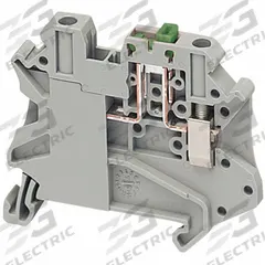 SCHNEIDER Terminal Block: DIN Rail Mounting Type, Screw-On Wire Termination, 2 Wire Terminals, 16 A (MPN NSYTRV42SC). Key specifications — Brand: SCHNEIDER; For Minimum Wire Size: 26 AWG; Wire Termination Style: Screw-On.
