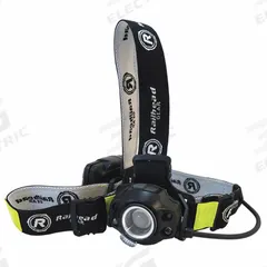RAILHEAD GEAR Motion-Activated Headlamp: 450 lm Max. Brightness, 87 hr Max Run Time, 160 m Max Beam (MPN KE-HLFC185). Key specifications — Brand: RAILHEAD GEAR; Battery: Includes 3 AA.