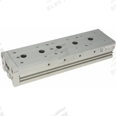 SMC Air Slide Table: 125 mm Stroke Lg, 16 mm Bore Dia, Mfr Part # MXS16-125 - Pneumatic Slide Tables