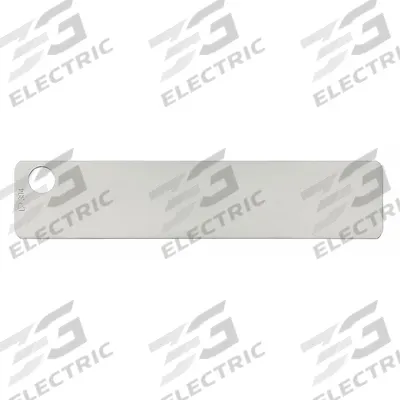 PANDUIT Marker Plate: Rectangle, 3/4 in x 3 1/2 in, 316 Stainless Steel, 0.01 in Thick - Plates for Label Stamping Presses