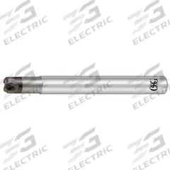 OSG Corner Radius End Mill: Carbide, WXS Coated, 4 Flute, 8 mm Mill Dia, 3.5 mm LOC, 2 mm Rad (MPN 457008011)