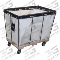 ROYAL BASKET TRUCKS Basket Truck: 26.7 cu ft, 600 lb, 48 in L x 32 in W x 30 in H, White, Wood (MPN G20-CCX-RVA-3UNN). Key specifications — Brand: ROYAL BASKET TRUCKS; Liner Color: White; Caster/Wheel Configuration: (4) Swivel; Assembled/Unassembled: Assembled.