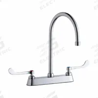 ELKAY Handle-Operated Faucet: Elkay®, Brass, Centerset, Deck, 3 Mounting Holes, 1.5 gpm Flow Rate (MPN LK810GN08T6). Key specifications — Series: Elkay®; Brand: ELKAY.