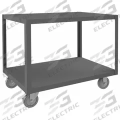 DURHAM MFG Work Table: Fixed Ht, Steel, 36 in x 24 in, 1,200 lb Overall Load Capacity (MPN HMT-2436-2-95). Key specifications — Unit Type: Not Expandable or Modular; Assembly: Fully Assembled; Wheel Material: Phenolic; Frame Material Finish: Powder Coated; Mobility: Casters; Height Adjustability: Fixed Height; Frame Construction: Welded Only; Brand: DURHAM MFG.