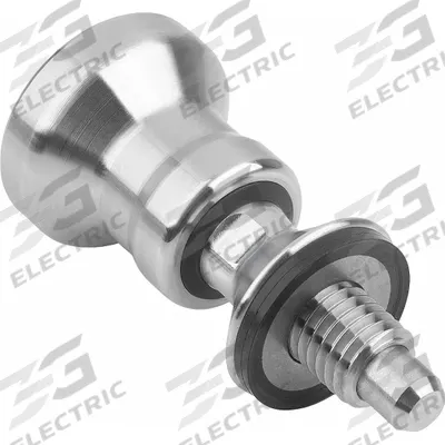 KIPP Indexing Plunger: Nonlocking, 316L SS, M12x1.5 Thread - Nonlocking Hygienic Pull-Knob Indexing Plungers for USIT Washers