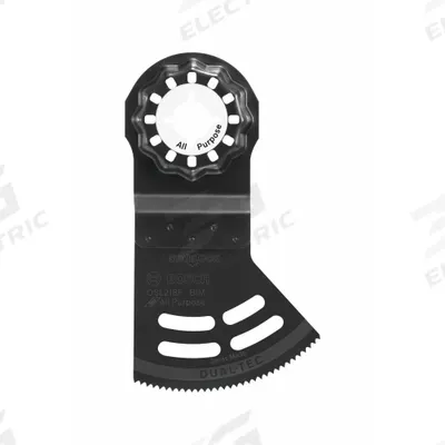 BOSCH Oscillating Tool Blade: 2 1/8 in Blade Wd, 3 11/16 in Overall Lg, Plunge Cutting - Starlock Mounted Blades
