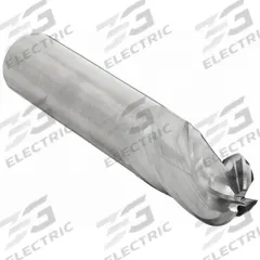 CLEVELAND Ball End Mill: Carbide, 4 Flute, 1/2" Mill Dia, 2" LOC, 4" OAL (MPN C63562)