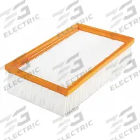 BOSCH Cassette Filter: Bosch, VAC090A/VAC090AH/VAC090S/VAC140A/VAC140AH/VAC140S, Std, Wet/Dry, Cloth (MPN VF110). Key specifications — Filter Pickup Type: Wet/Dry; Filter Material: Cloth; Compatible Vacuum Brand: Bosch; Brand: BOSCH; Compatible Vacuum Manufacturer Part Number: VAC090A.
