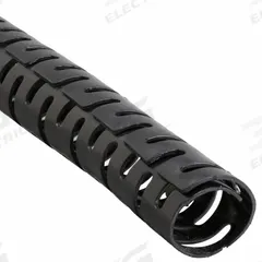 Split Harness Wrap: 3/4 in Inside Dia, Abrasion Resistant, 100 ft Lg, Polyethylene, -40°F to 122°F (MPN PW75F-C20). Key specifications — Color: Black; Material: Polyethylene; Brand: PANDUIT.