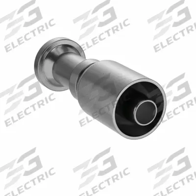 PARKER Hydraulic Crimp Fitting: Steel x Steel, Straight, -12 For Hose Dash Size - Crimp Hydraulic Hose Fittings with Flange Connection