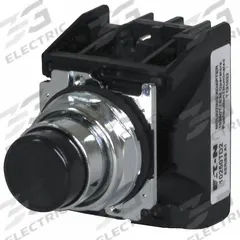 EATON Hazardous Location Push Button: 30 mm, Metallic, Extended Profile, 1NO/1NC (MPN 10250T708B). Key specifications — Manufacturer Part Number: 10250T708B; Product Type: Push Button Operators; Series: 10250T; Brand: EATON; AC Contact Rating: 10 A @ 600 V; Action: Momentary; DC Contact Rating: 2.5 A @ 250 V; Operator Illumination: Non-Illuminated.