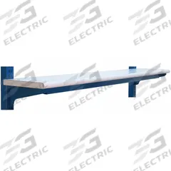 BENCHPRO Upper Shelf: 60 in Overall Wd, 12 in Overall Dp, White, Steel, Includes Mounting Hardware (MPN TS1260). Key specifications — Includes Mounting Hardware: Yes; Color: White.