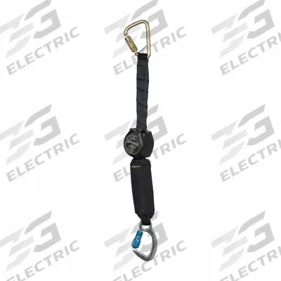 FALLTECH Self-Retracting Lifeline: Steel Carabiner Anchor, Harness Steel Carabiner - Arc-Flash Rated Personal SRLs