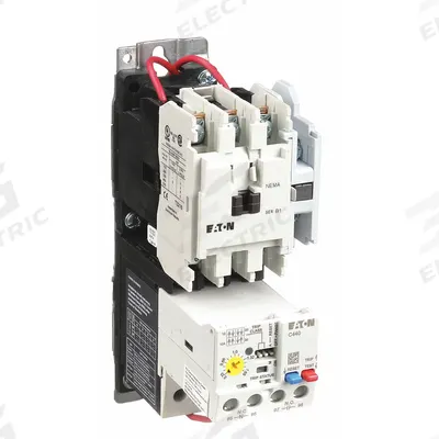 EATON Magnetic Motor Starter: Non-Reversing, 3 Poles, NEMA Size 0, 18 A - Non-Reversing Starters with Electronic Overloads