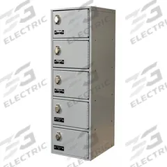 HALLOWELL Cell Phone Locker: 9 in x 12 in x 30 1/2 in, 5 Tiers, 1 Units Wide, 5 Lockers, Steel, Gray (MPN UCTL192(30)-5A-PL). Key specifications — Mounting Style: Surface; Brand: HALLOWELL; Handle Type: None; Locker Color: Gray; Mounting Location: Wall-Mount; Includes Number Plates: Yes; Locker Material: Steel; Frame Assembled: Assembled.