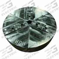 HURON Lathe Jaw: Round, Tongue and Groove, Aluminum, For 10 in Chuck, 4 in Ht (MPN A10MEHFG). Key specifications — Brand: HURON; Mounting Bolt Size: 1/2 in.
