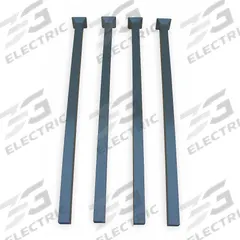 APPROVED VENDOR Stack Rack Post Set: 2 1/8 in x 2 1/8 in x 42 in, 4,000 lb Load Capacity, Steel (MPN PT-4-42). Key specifications — attr4948: Steel; attr38467: APPROVED VENDOR; attr38469: Gray; attr38471: Powder Coated.