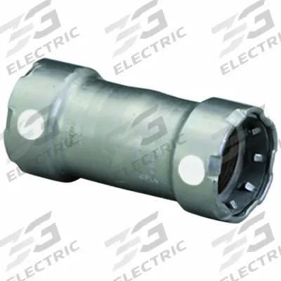 VIEGA MEGAPRESS Crimp Coupling Fitting: 1/2 in Pipe x 1/2 in Pipe Size, Press-fit x Press-fit - Steel Press Pipe Fittings
