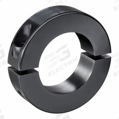 RULAND MANUFACTURING Shaft Collar: 2-Piece, Metric with Inch Bore, Round, Clamp-On - Steel Shaft Collars