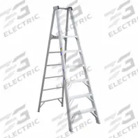 WERNER Platform Stepladder: 6 ft Ladder Size, Aluminum, 375 lb Load Capacity, 34 lb Wt (MPN P406). Key specifications — Brand: WERNER; Included Features: Guard Rail.