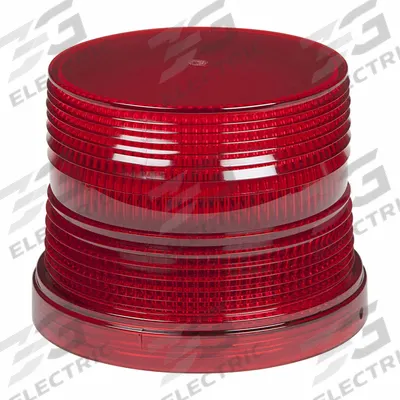 GROTE Replacement Lens: Round, Beacon Light, 3 in Ht - Vehicle Lighting - Round Replacement Lenses