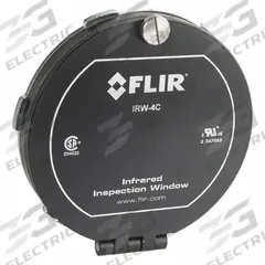 FLIR 4-1/2" Round Infrared Window: Viewing Panes, 2,474°F Optic Max Temp, -40°F Min Op Temp °F, IP69 (MPN IRW-4C). Key specifications — Brand: FLIR.