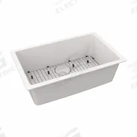 ELKAY Sink: 29 1/2 in Overall Lg, 18 3/4 in Overall Wd, 9 1/2 in Bowl Dp, 27 in Bowl Lg, 1 Bowls (MPN ELGRU13022WH0C). Key specifications — Brand: ELKAY; Color Family: White.